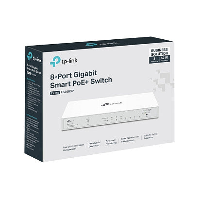 TP-Link Smart Switch Festa FS308GP 8-Port Gigabit PoE