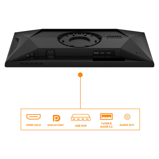 62,2cm/24.5" (1920x1080) AOC Gaming 25G4SXU 16:9 Fast IPS 0,3ms 310Hz HDMI DisplayPort USB VESA Pivot Black