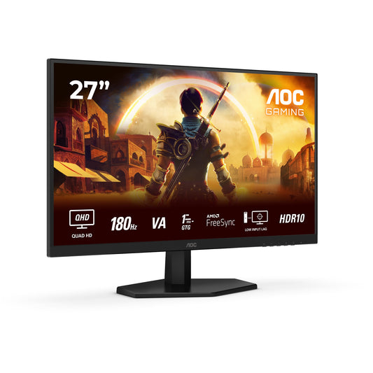 68,6 cm/27" (2560×1440) AOC 27G42XNE 16:9 QHD Fast VA 0,5 ms 180 Hz HDMI DisplayPort VESA Black