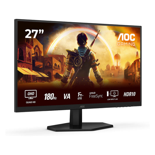 68,6 cm/27" (2560×1440) AOC 27G42XNE 16:9 QHD Fast VA 0,5 ms 180 Hz HDMI DisplayPort VESA Black