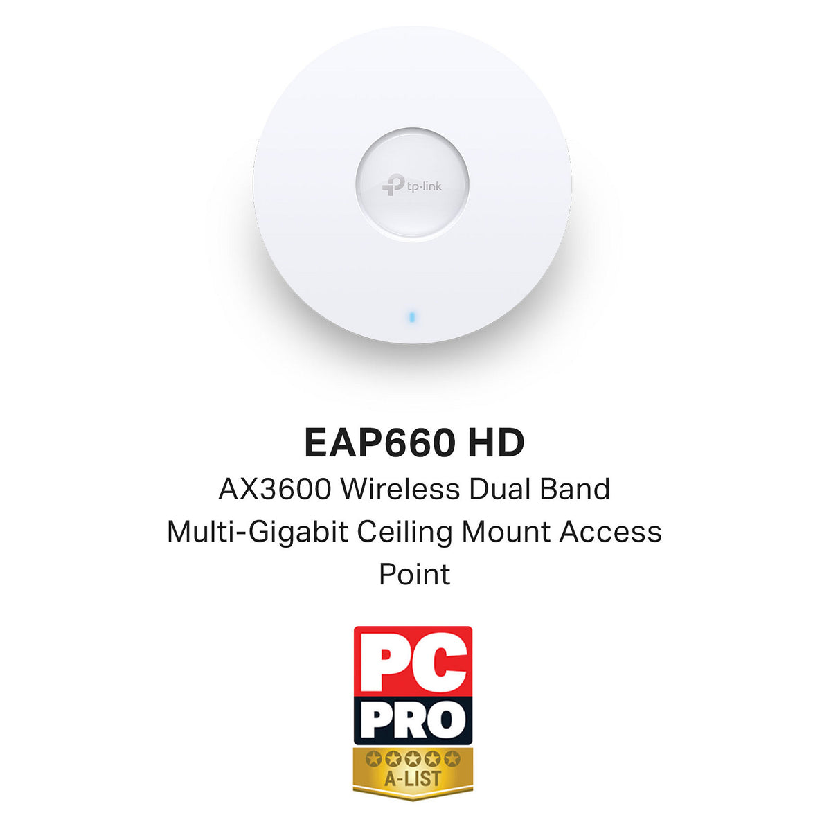 TP-Link Wireless AP WIFI6 &bull AX3600 &bull 4x4 &bull Indoor &bull 2.5 GbE &bull EAP660HD &bull Omada