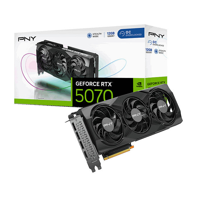 RTX 5070 12GB PNY VERTO OC Triple Fan GDDR7 3 Fan