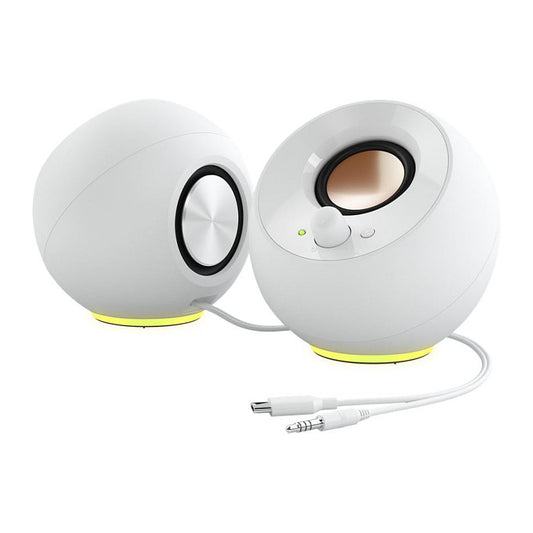 Creative Lautsprecher Pebble SE RGB Stereo. weiß