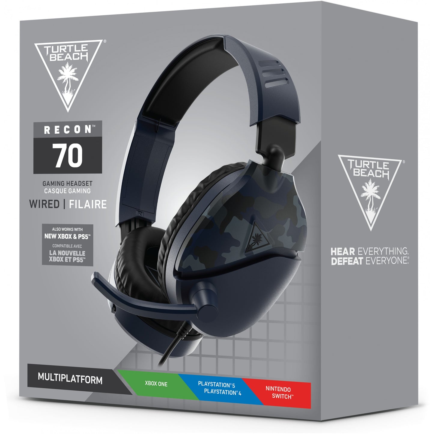 Turtle Beach Recon 70 Camo Blau Over-Ear Stereo Gaming-Headset