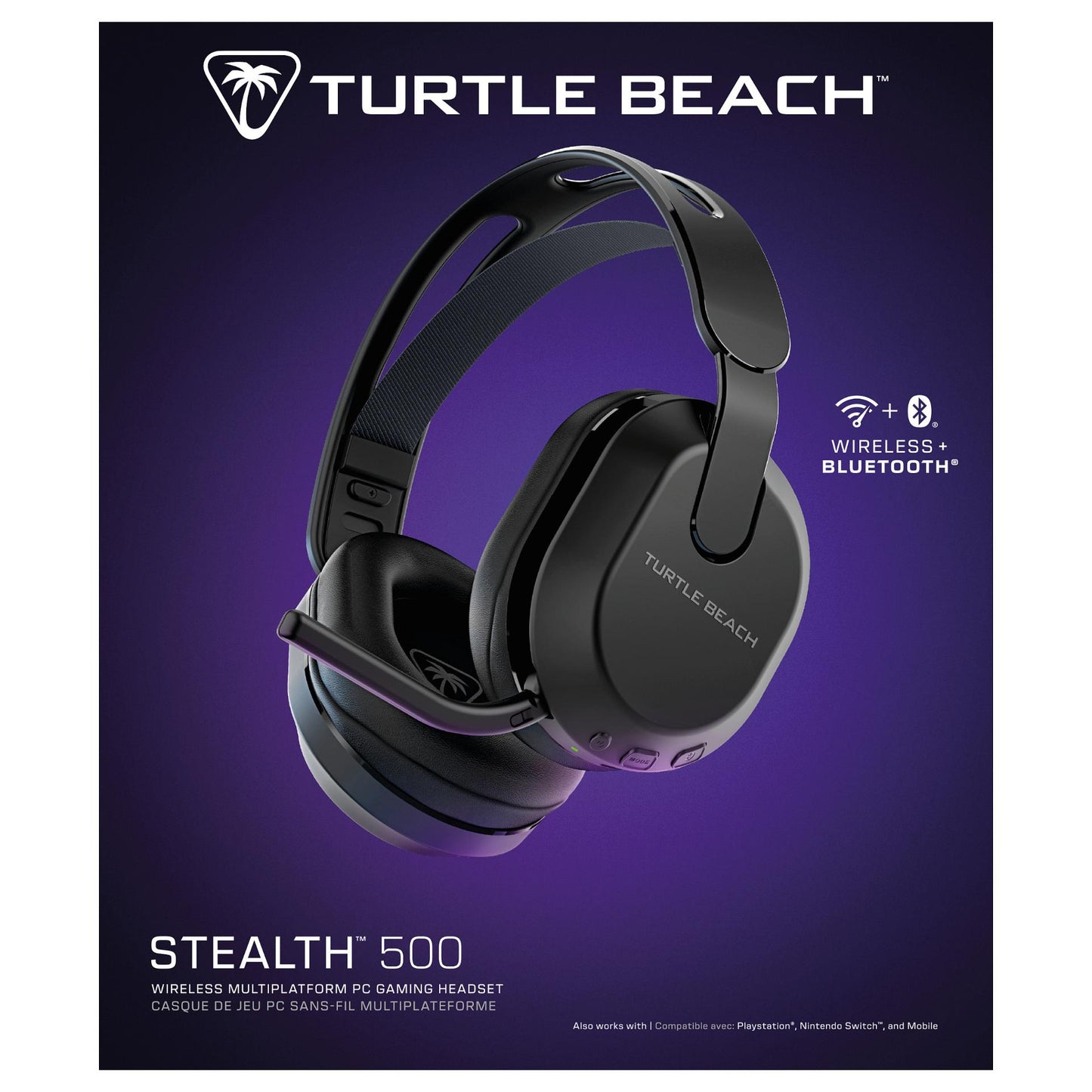 Turtle Beach Stealth 500 PC Over-Ear Stereo Headset. Schwarz