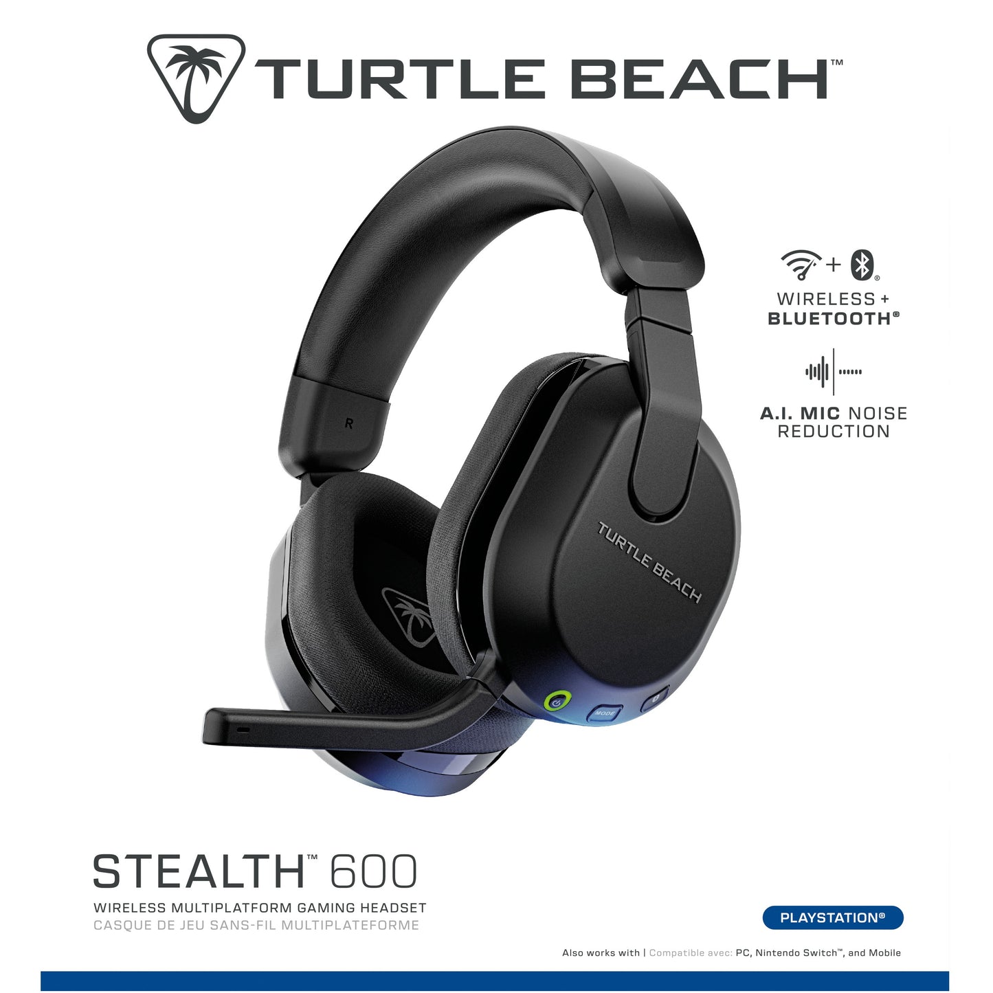 Turtle Beach Stealth 600 GEN3 PS Over-Ear Stereo Headset. Schwarz