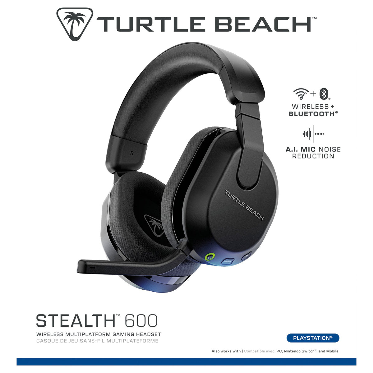 Turtle Beach Stealth 600 GEN3 PS Over-Ear Stereo Headset. Schwarz