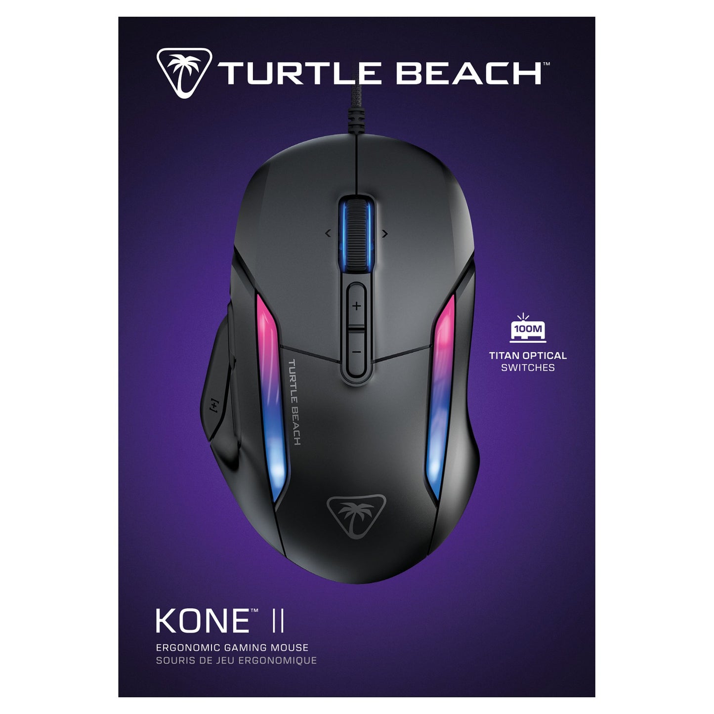 Turtle Beach Kone II Gaming-Maus. schwarz