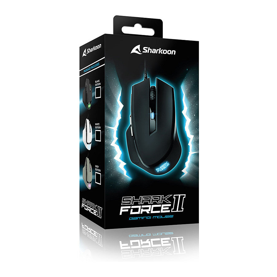 Sharkoon Maus Shark Force II Optisch 6 Tasten 4.200 DPI weiß