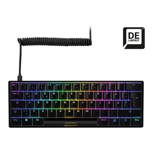 Sharkoon Gaming Tastatur Skiller SGK50S4 schwarz-braun DE