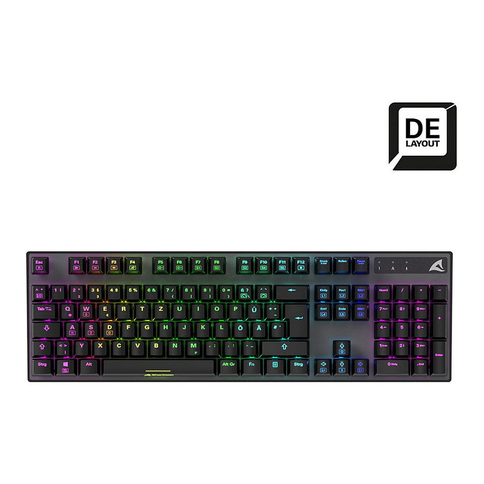 Sharkoon Gaming Tastatur Skiller SGK20 schwarz-braun DE