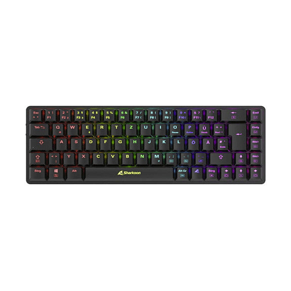 Sharkoon Gaming Tastatur PureWriter W65 schwarz-rot DE