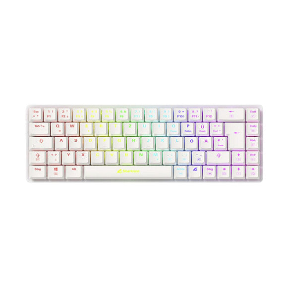 Sharkoon Gaming Tastatur PureWriter W65 weiß-rot DE