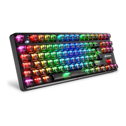 Sharkoon Gaming Tastatur Crystal Shark schwarz DE