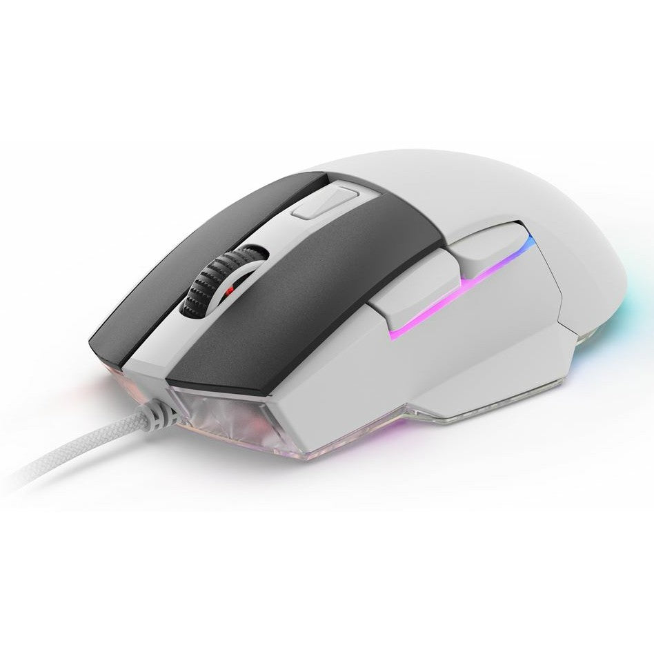 Sharkoon Maus Shark SGM35 Optisch 6 Tasten 6.400 DPI weiß