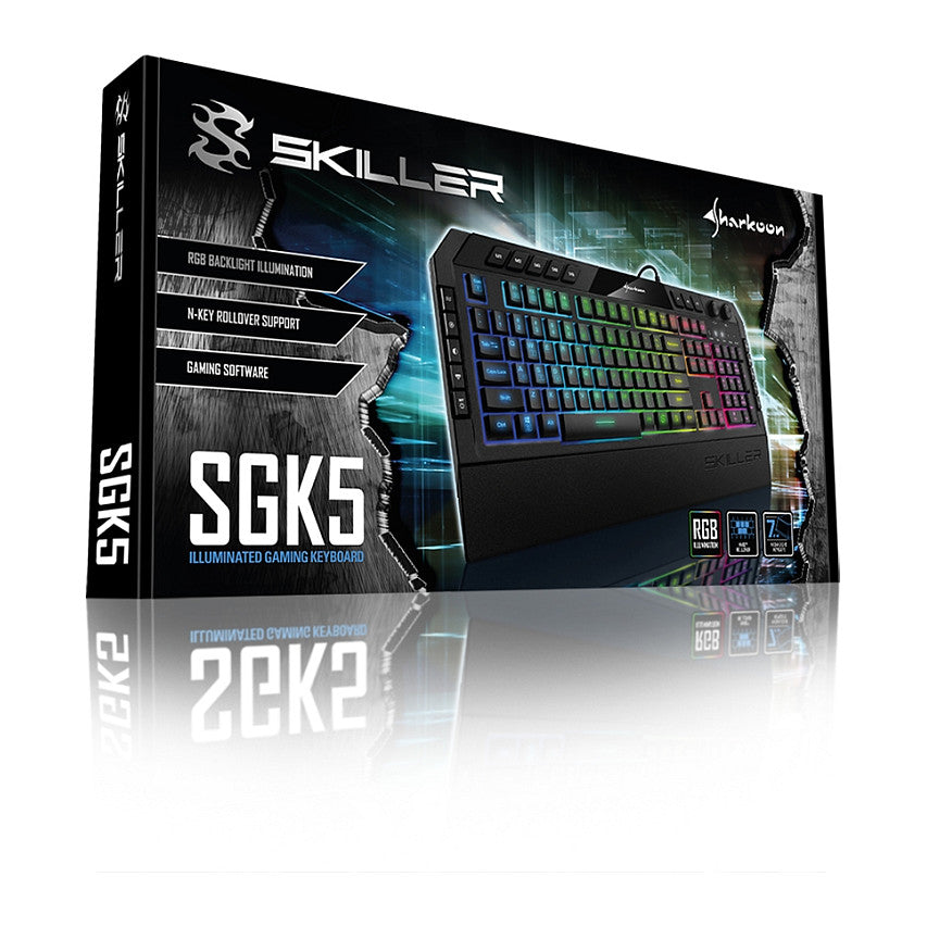 Sharkoon Gaming Tastatur Skiller SGK5 schwarz DE
