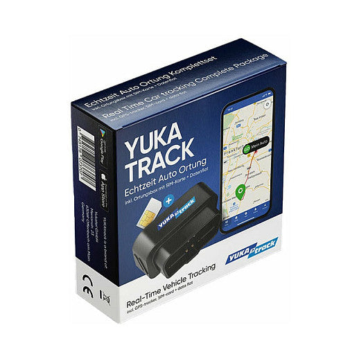 YUKAtrack AIO GPS OBD2 Car Tracker with SIM + Data Flat