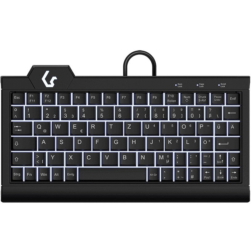 KeySonic KSK-3010ELC (DE) Super-Mini Backlight schwarz
