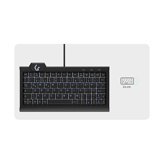 KeySonic KSK-3010ELC (DE) Super-Mini Backlight schwarz