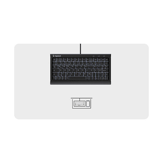 KeySonic KSK-3011ELC (DE) Super-Mini mit Nummernblock sw