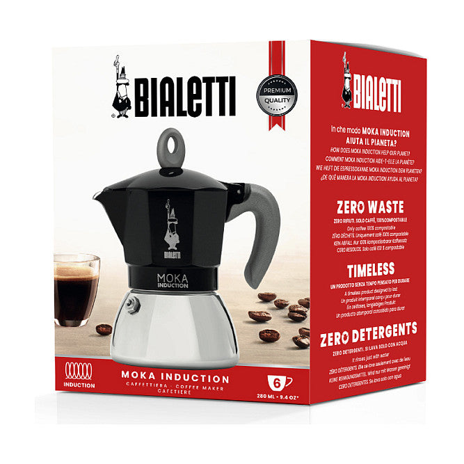 Bialetti Mokka-Kanne 1.4 l Moka Induktion schwarz