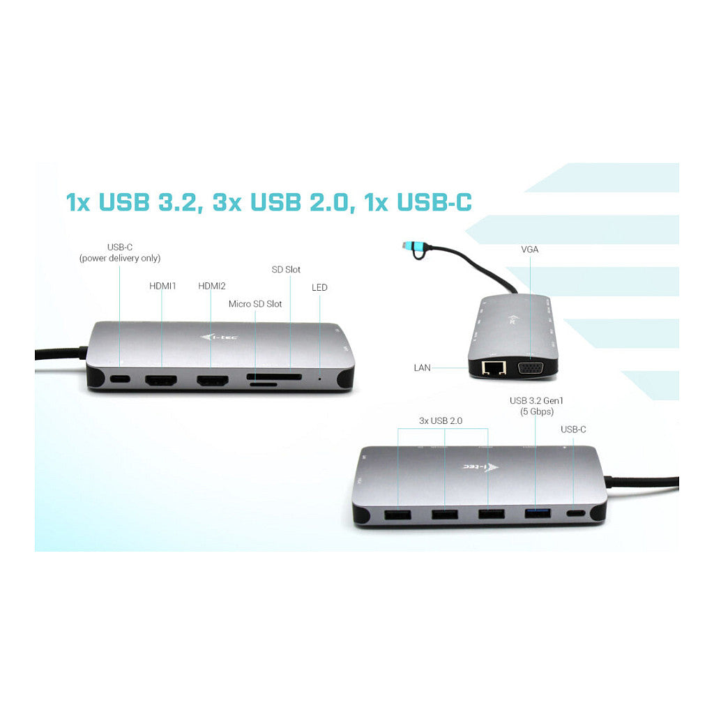 D I-TEC USB 3.0 3X LCD NANO DOCK