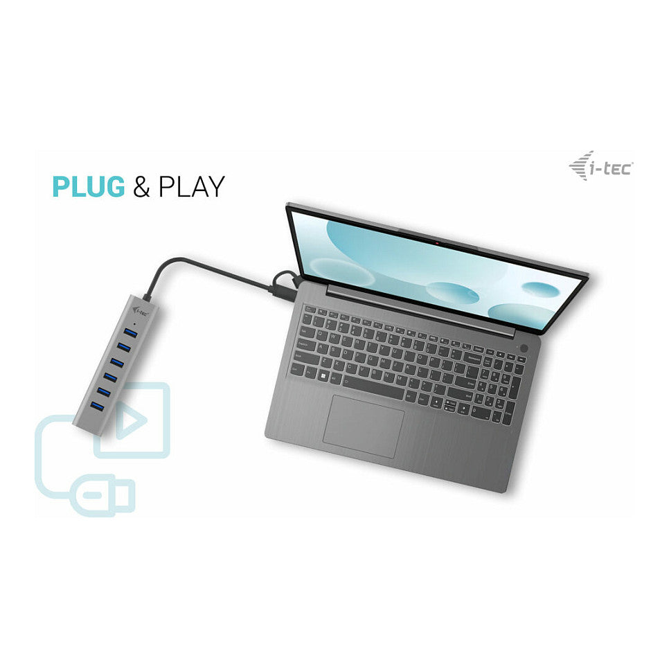 D I-TEC USB-C CHARGING HUB 7 PORT