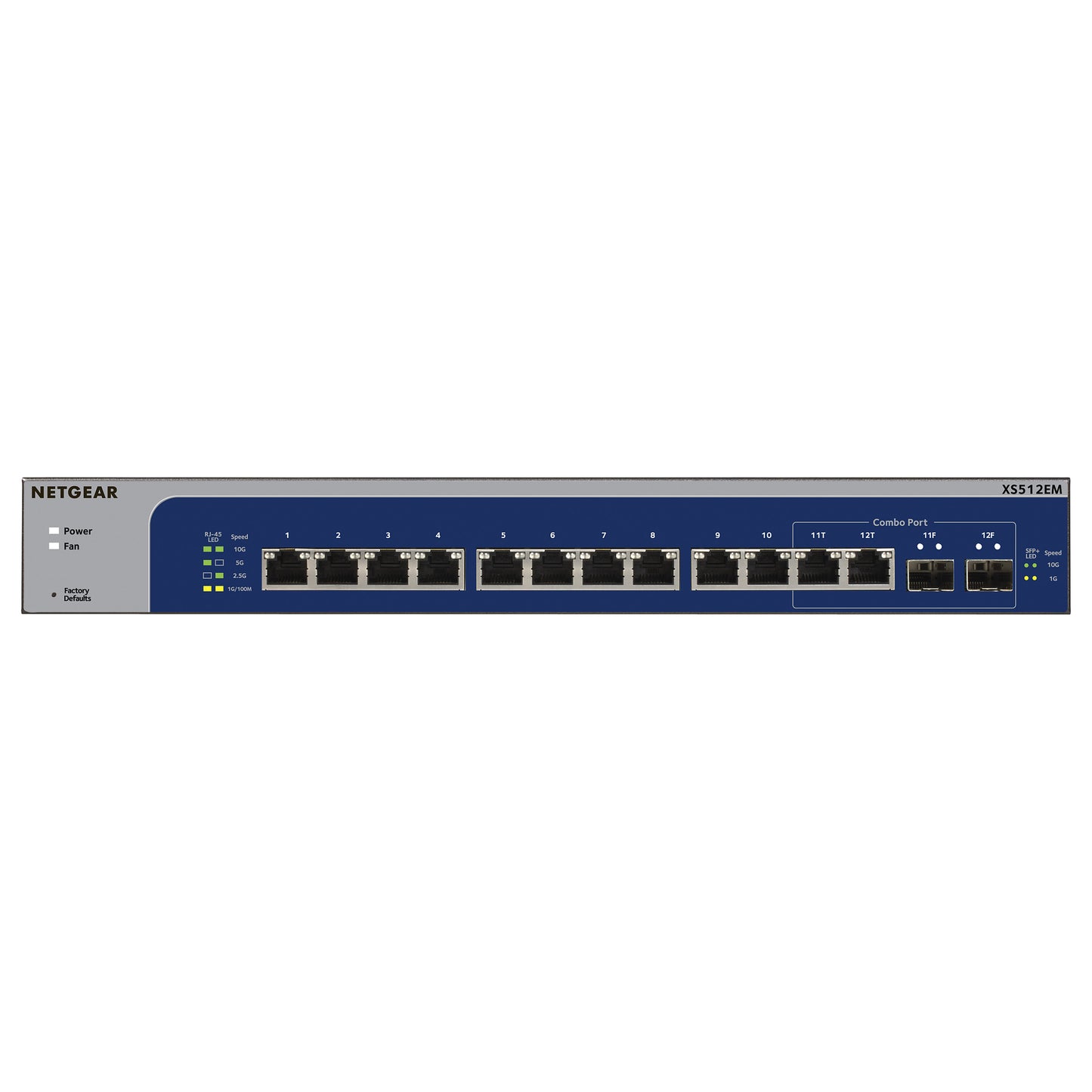 NETGEAR Switch 12x GE XS512EM-100NUS (10-Gigabit)
