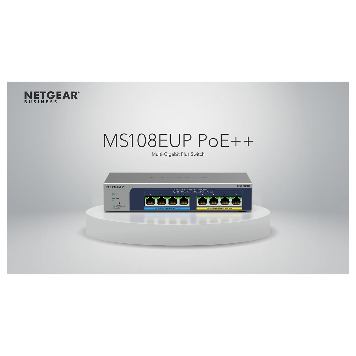 NETGEAR Switch 8x GE MS108EUP PoE++