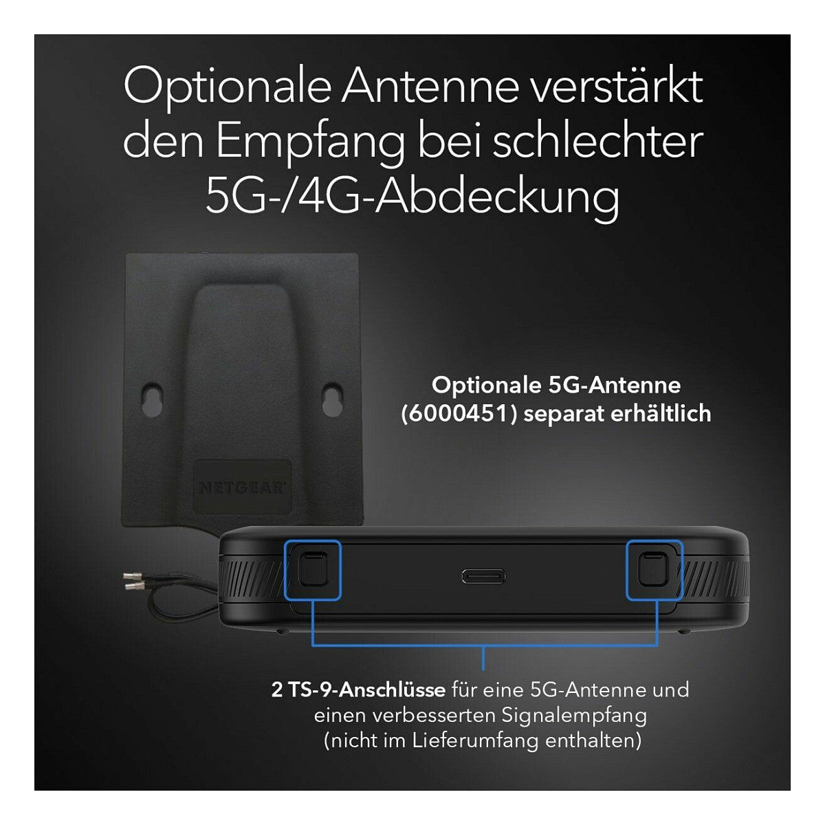 NETGEAR WL-Router MR3150-100EUS Nighthawk M3 5G Mobil