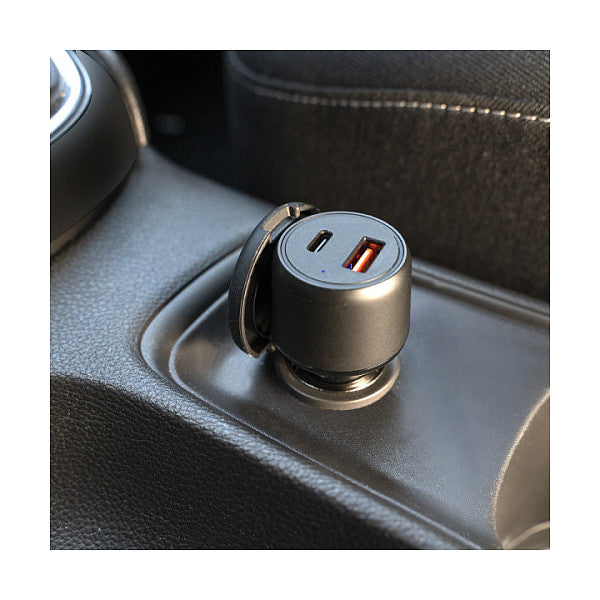 4smarts Kfz Ladegert VoltRoad Ultimate 83W m. PD/ QC. schwarz