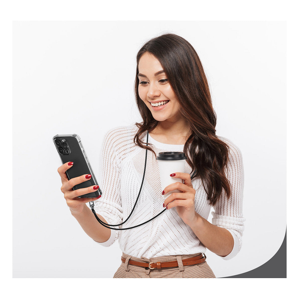 4smarts Universal Necklace PhonoLace. schwarz