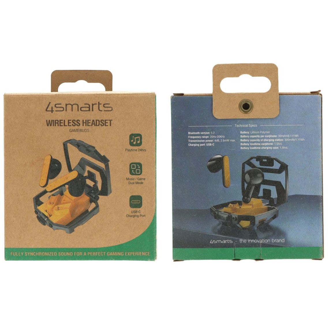 4smarts TWS Bluetooth Kopfhrer GameBuds. gelb