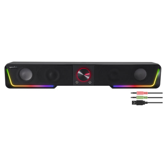 Speedlink Lautsprecher GRAVITY RGB. Soundbar. schwarz retail