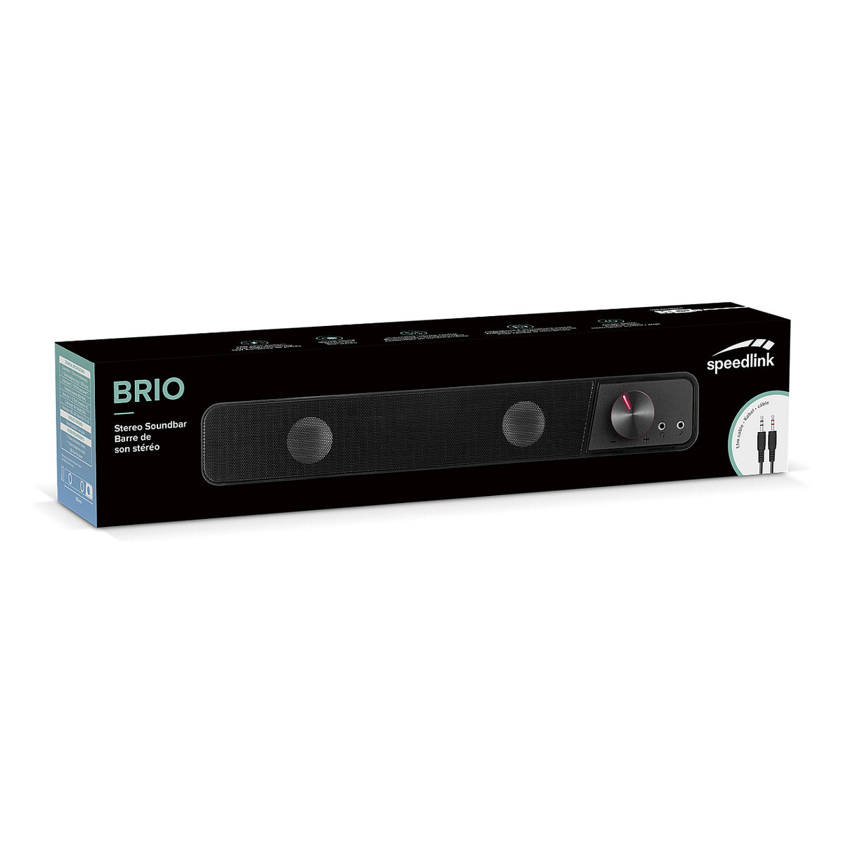Speedlink Lautsprecher BRIO. Soundbar. Stereo. schwarz retail