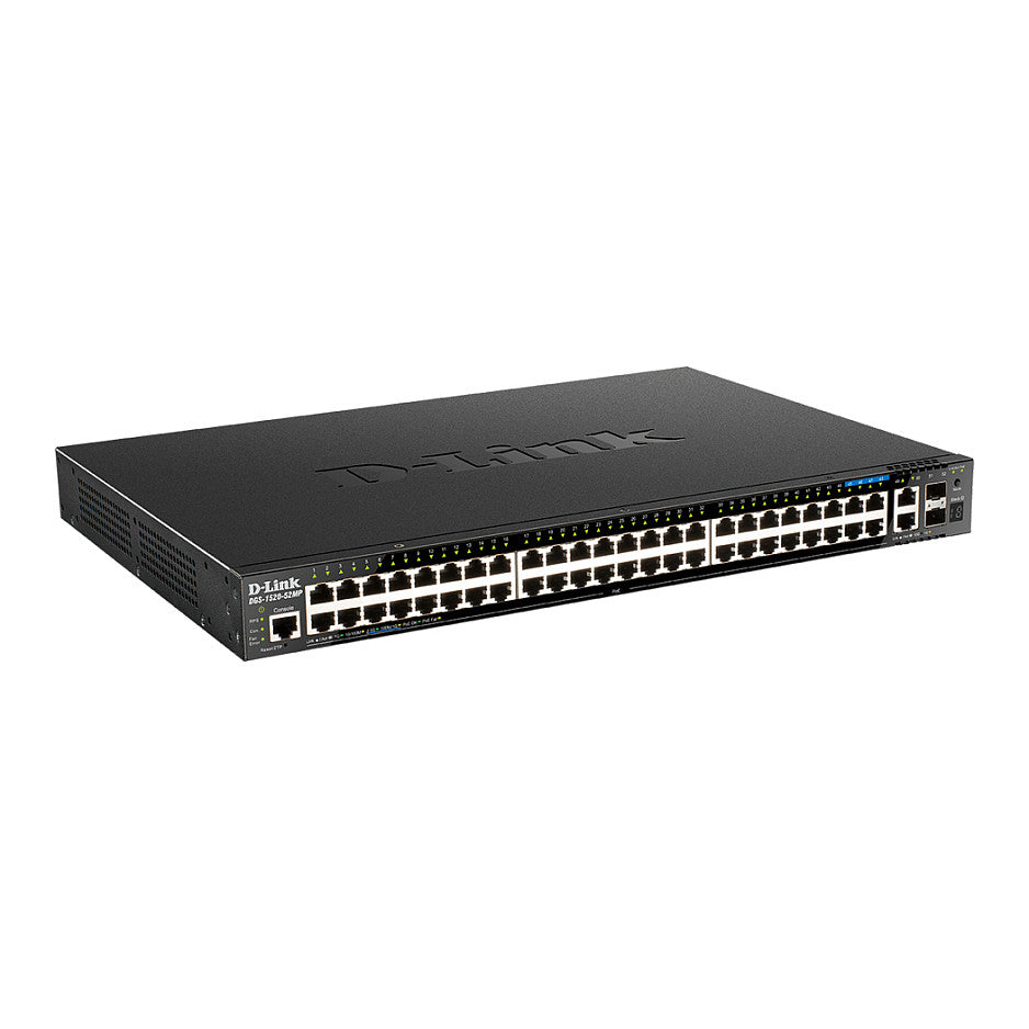 D-Link DGS-1520-52MP/E 52-Port Gbit PoE Smart Mgt Stack Switch