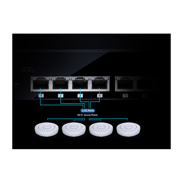 D-Link DMS-108 8-Port Multi-Gigabit Unmanaged Switch