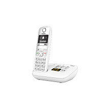 GIGASET A690A weiss Anrufbeantworter einstellbare Klangprofile Freisprechen Telefonbuch fr 100 Namen bel. schwarz - wei Display