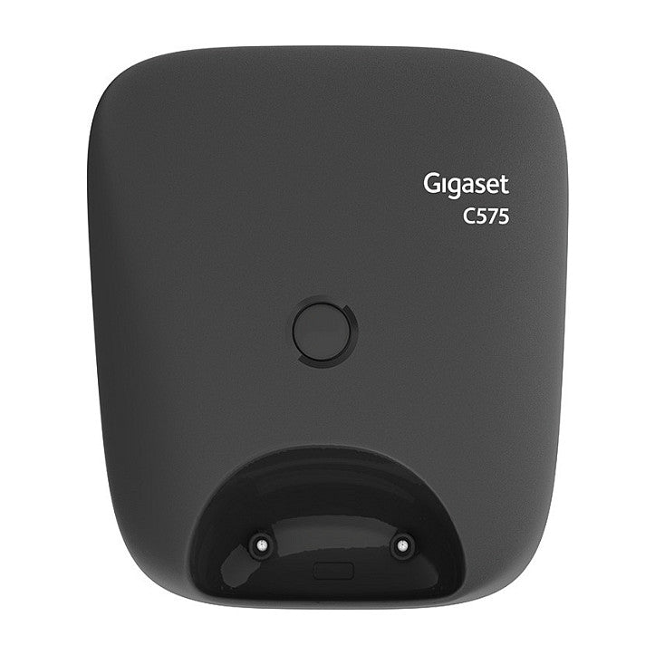 GIGASET C575 schwarz schnurlos analog (DECT) TFT-Farb-Display Freisprechen Adressbuch fr 200 Eintrge Wecker Kalender
