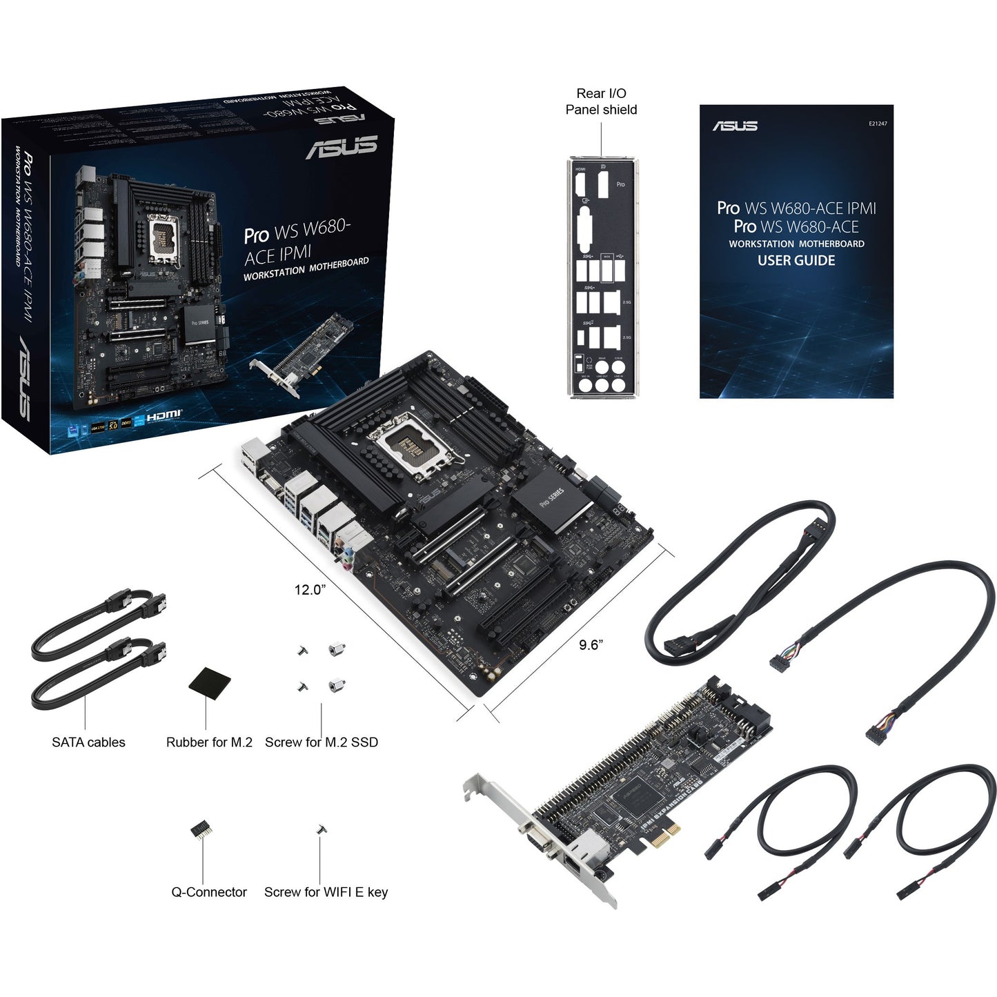 MB ASUS PRO WS W680-ACE IPMI (Intel.1700.DDR5.ATX)