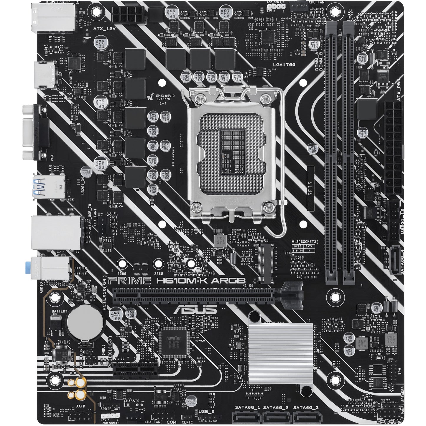 MB ASUS PRIME H610M-K ARGB (Intel.1700.DDR5.mATX)