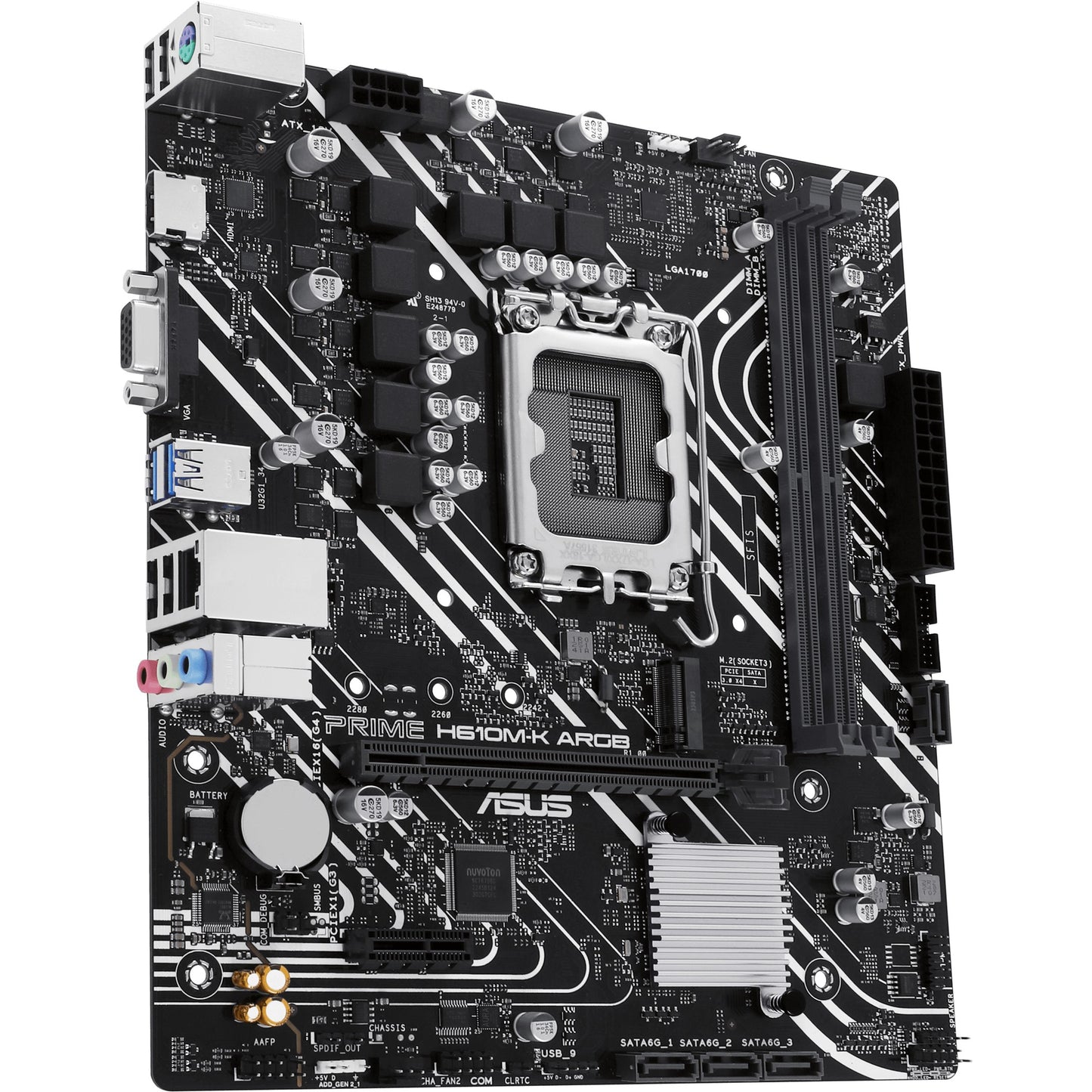 MB ASUS PRIME H610M-K ARGB (Intel.1700.DDR5.mATX)