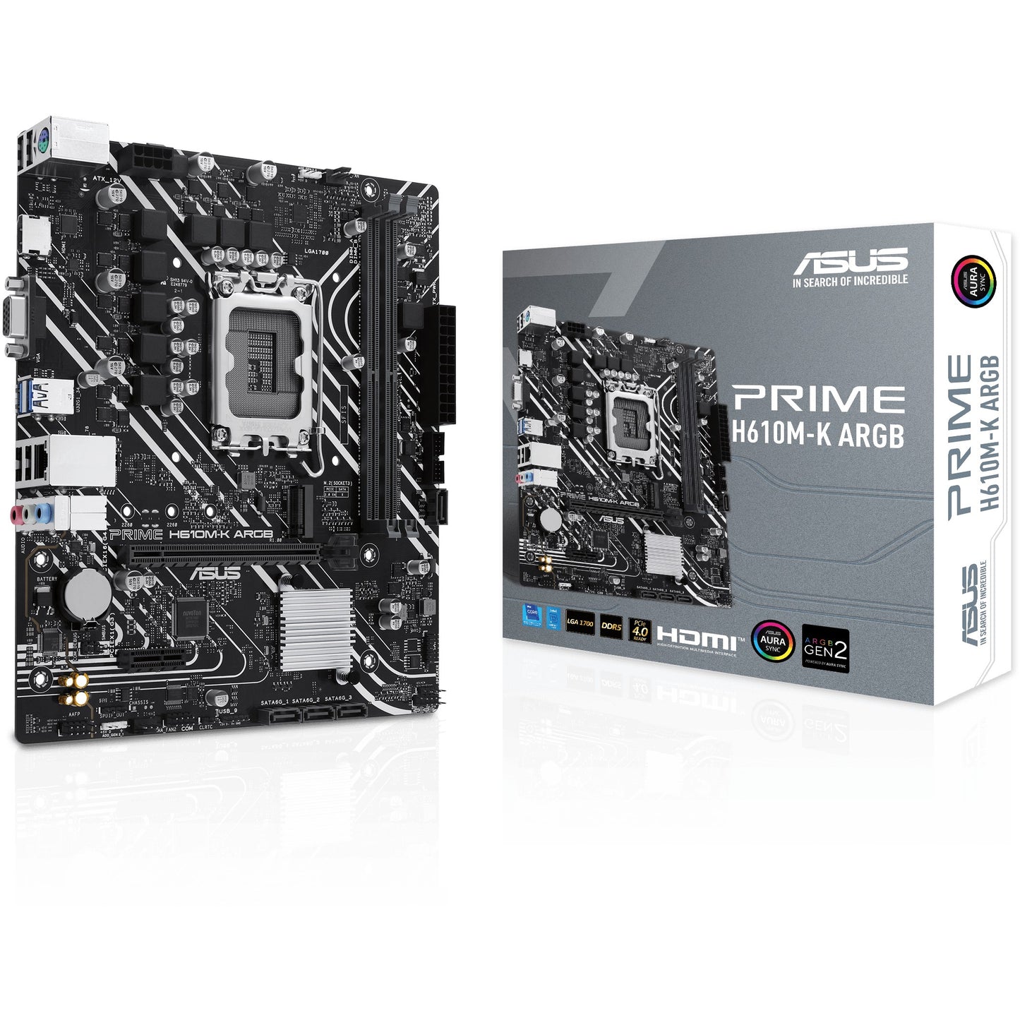 MB ASUS PRIME H610M-K ARGB (Intel.1700.DDR5.mATX)