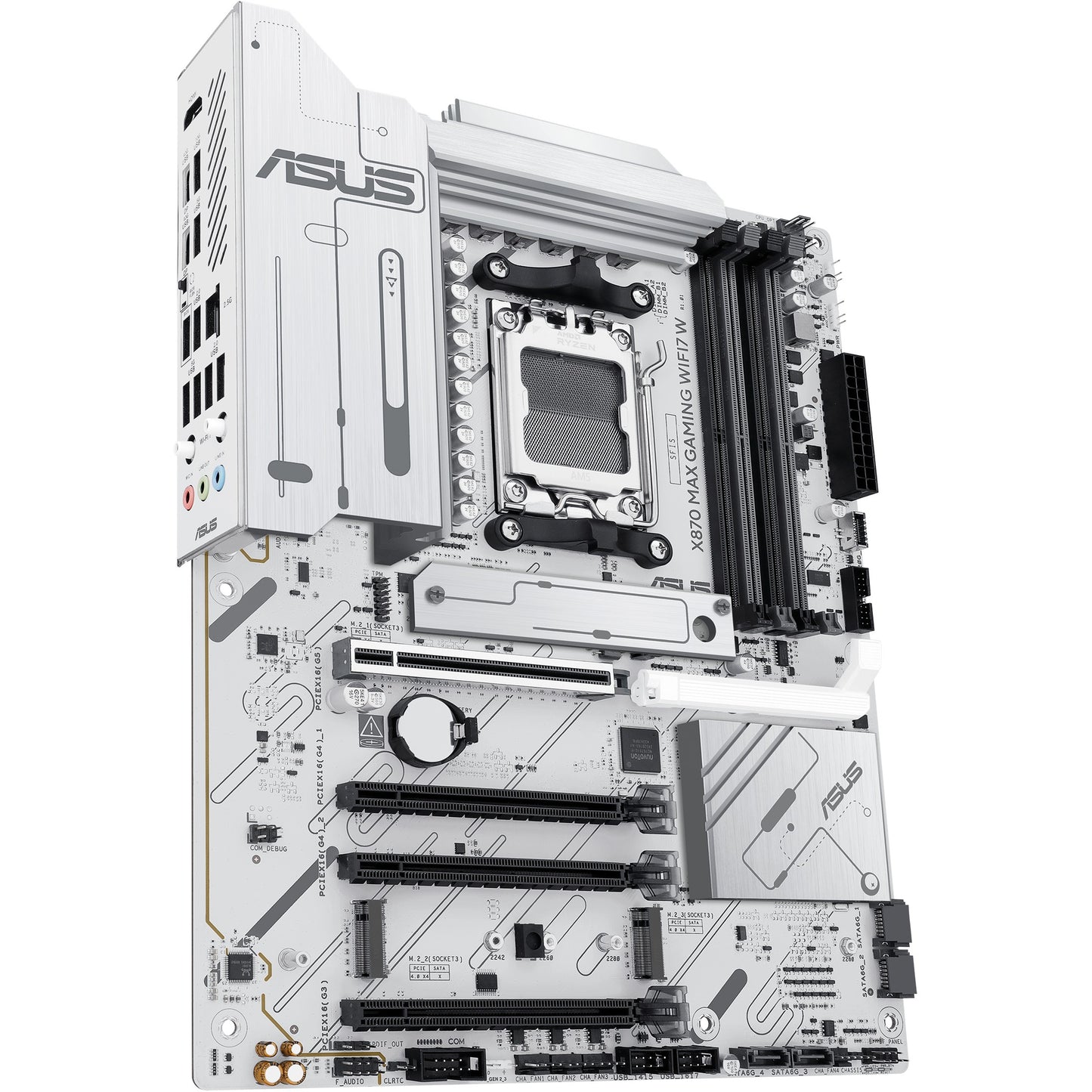 Carte mère ASUS X870 MAX GAMING WIFI7 W (AMD, AM5, DDR5, ATX)