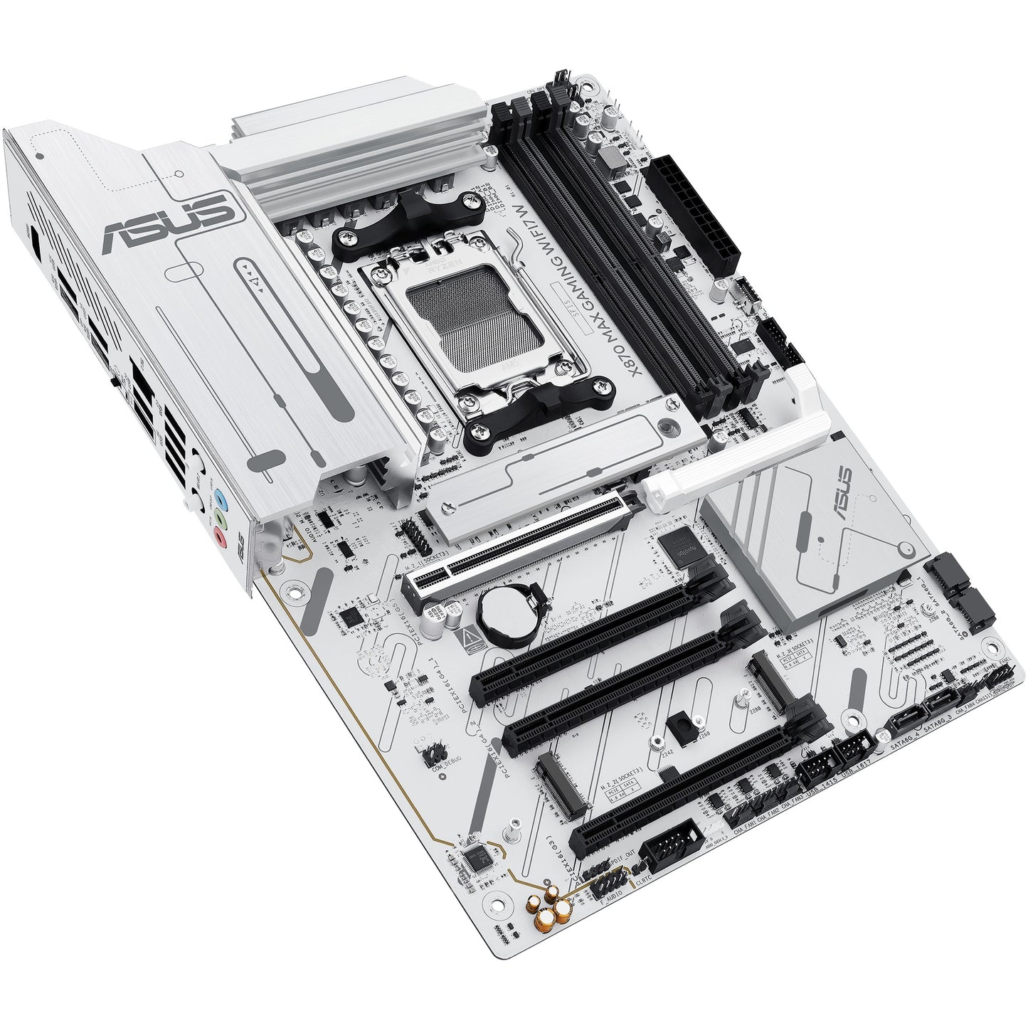 Carte mère ASUS X870 MAX GAMING WIFI7 W (AMD, AM5, DDR5, ATX)