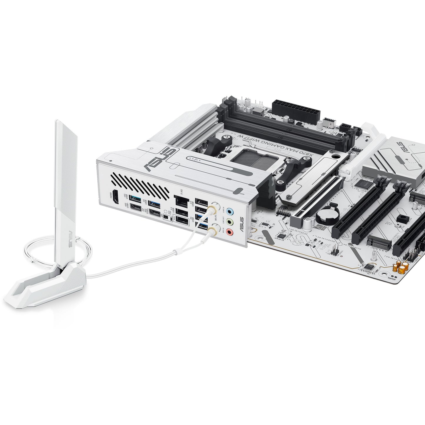 Carte mère ASUS X870 MAX GAMING WIFI7 W (AMD, AM5, DDR5, ATX)