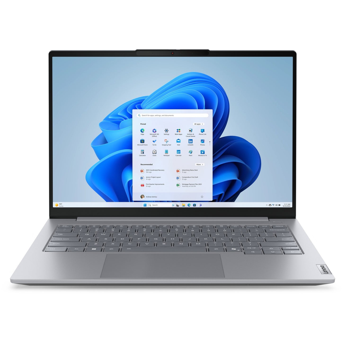 Lenovo ThinkBook 14 G8 Intel Core Ultra 5 225U 35.56cm 14Zoll No Touch WUXGA 16GB 512GB SSD UMA W11P No WWAN TopSeller Arctic Grey