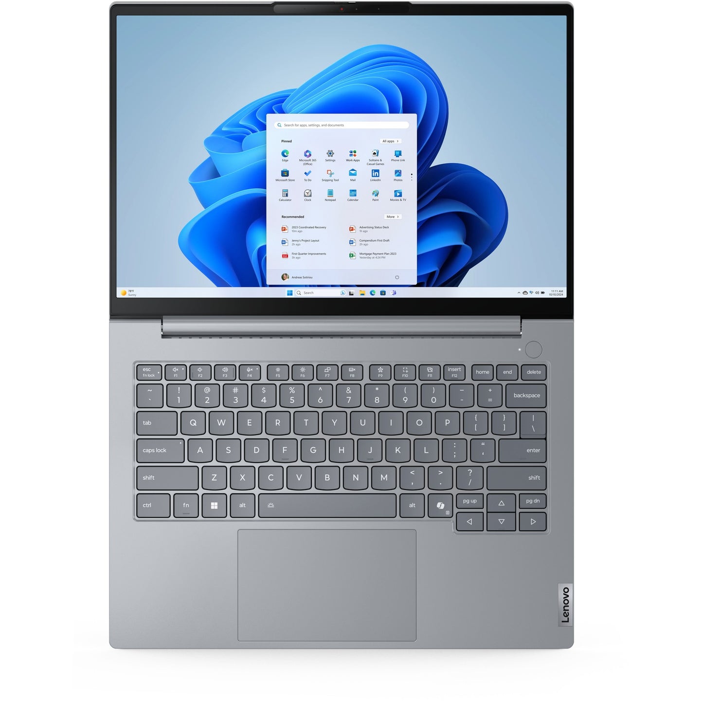 Lenovo ThinkBook 14 G8 Intel Core Ultra 5 225U 35.56cm 14Zoll No Touch WUXGA 16GB 512GB SSD UMA W11P No WWAN TopSeller Arctic Grey