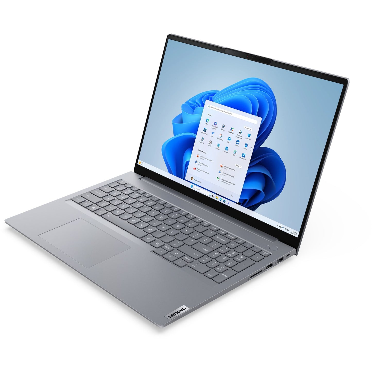 Lenovo ThinkBook 16 G8 Intel Core Ultra 7 255H 40.64cm 16Zoll WUXGA 16GB 512GB SSD UMA W11P No WWAN Arctic Grey ToPSeller