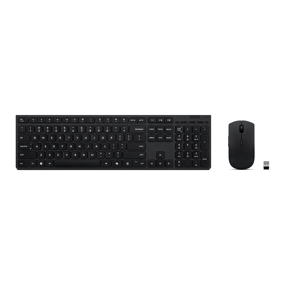 Lenovo Professional Wireless Rechargeable Combo Keyboard and Mouse-German
